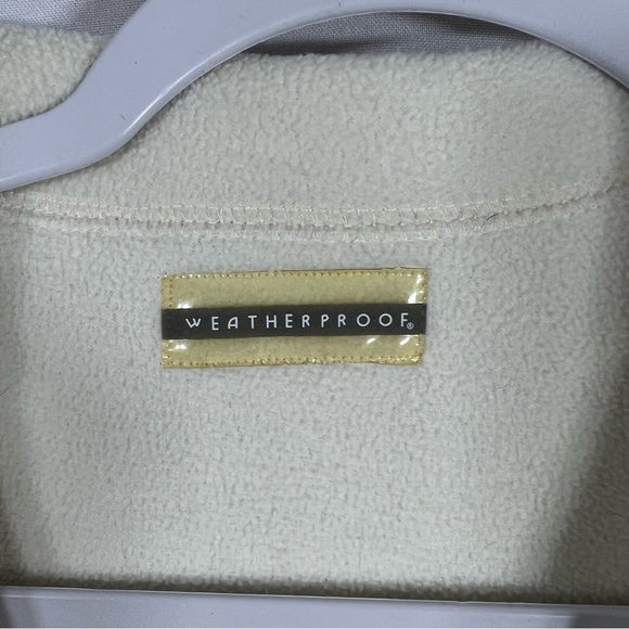 Weatherproof Cream Sherpa Zip Up Vest Women’s - Picture 4 of 5